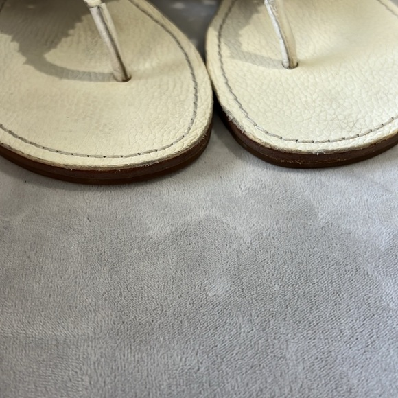 Tory Burch White Leather Sandals, size 11 - Picture 3 of 5
